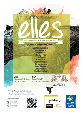 Exposición solidaria «Elles», dónde 11 ilustradores muestran su visión sobre la feminidad