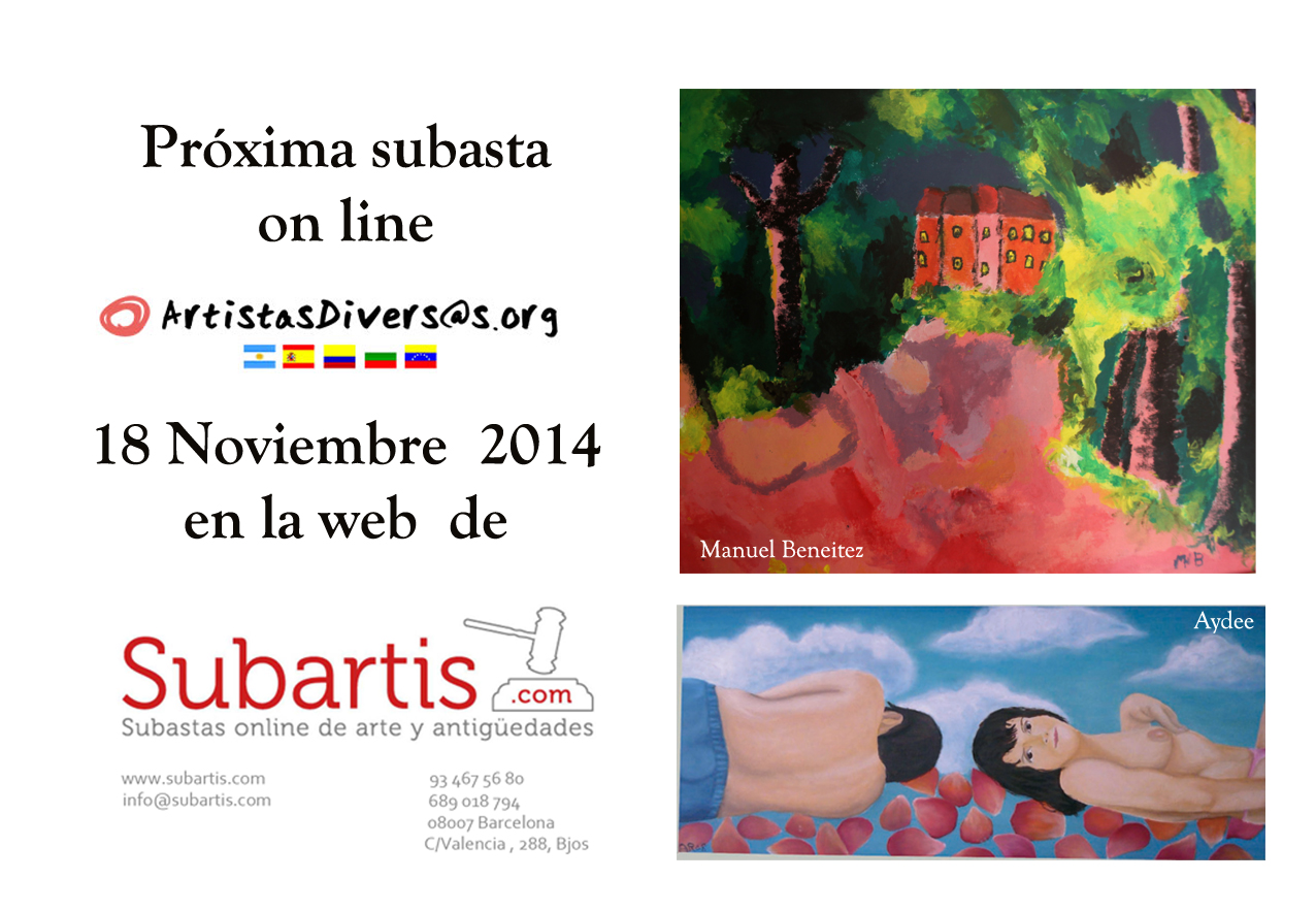 Newsletter Subartis Artistas Diversos 18 Noviembre 2014