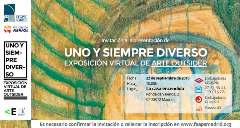 Invitación a la Jornada e inauguración de la exposición de Arte Outsider