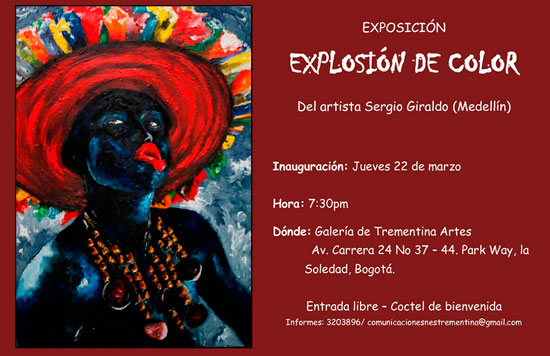 Exposición «Explosión de color» por Sergio Giraldo